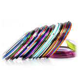30 pcs Mixed Colors Rolls Striping Tape